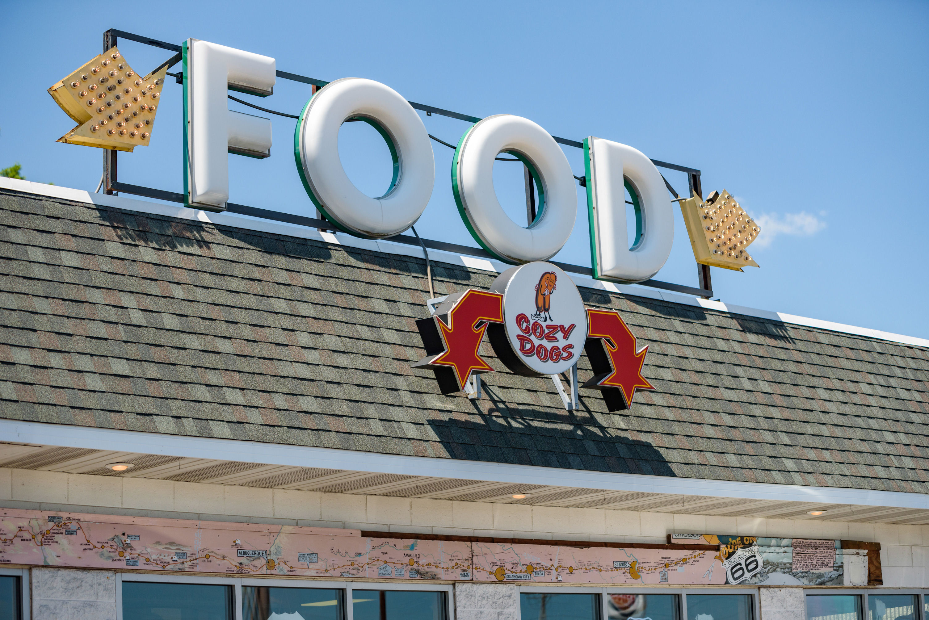 Das Cozy Dog Drive In an der Route 66